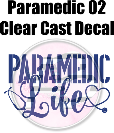 Paramedic 02 - Clear Cast Decal