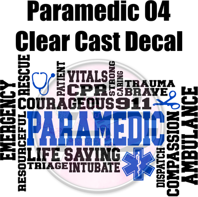Paramedic 04 - Clear Cast Decal