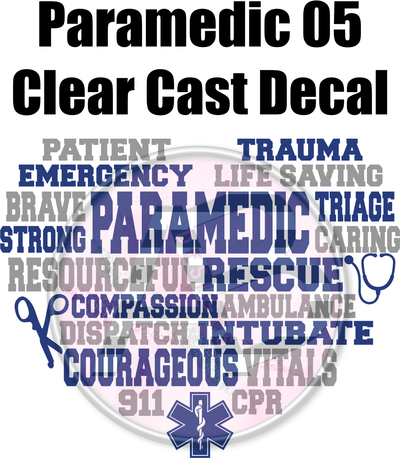 Paramedic 05 - Clear Cast Decal