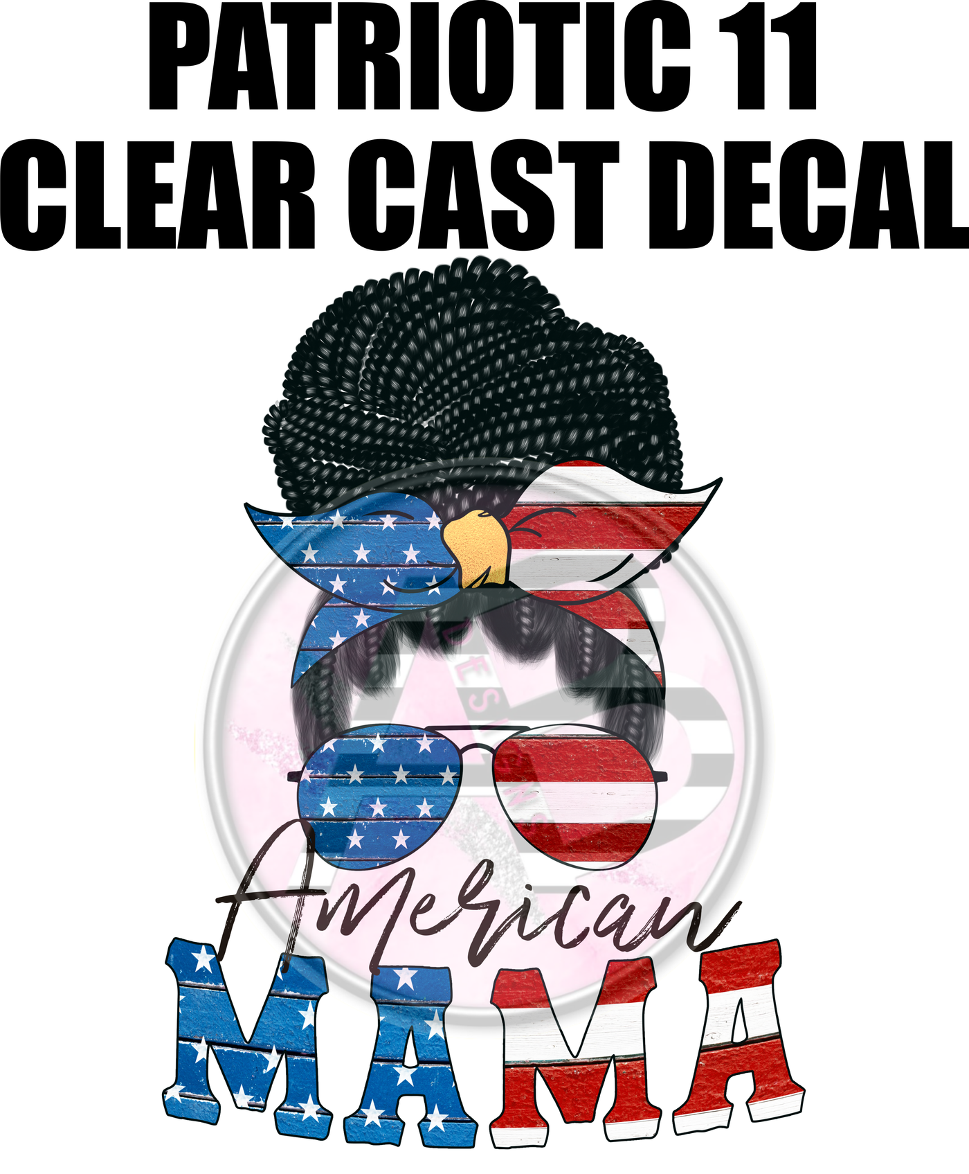 Patriotic 11 - Clear Cast Decal