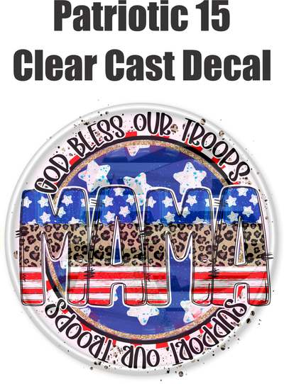 Patriotic 15 - Clear Cast Decal - 14