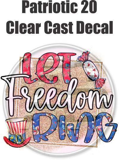 Patriotic 20 - Clear Cast Decal - 19