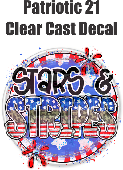Patriotic 21 - Clear Cast Decal - 20