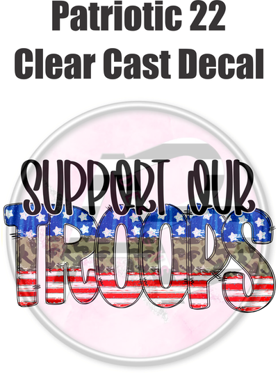 Patriotic 22 - Clear Cast Decal - 21