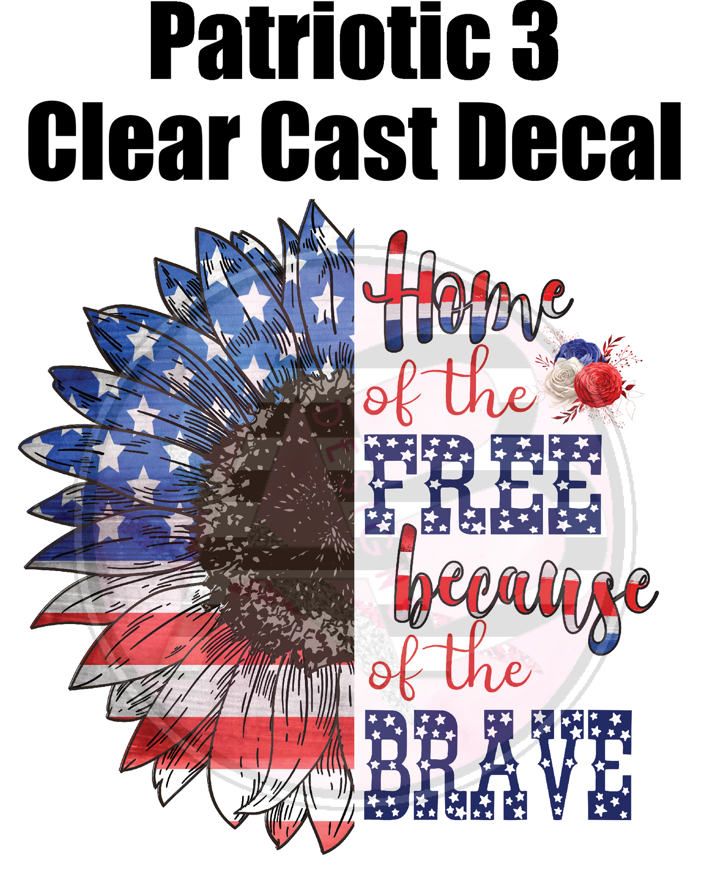 Patriotic 03 - Clear Cast Decal