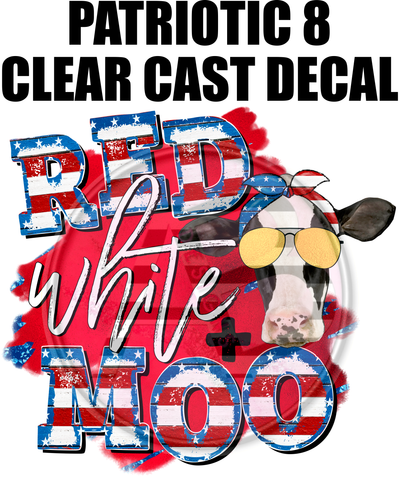 Patriotic 08 - Clear Cast Decal