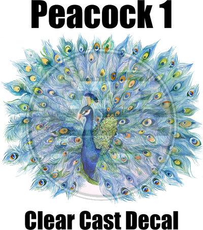 Peacock 1 - Clear Cast Decal