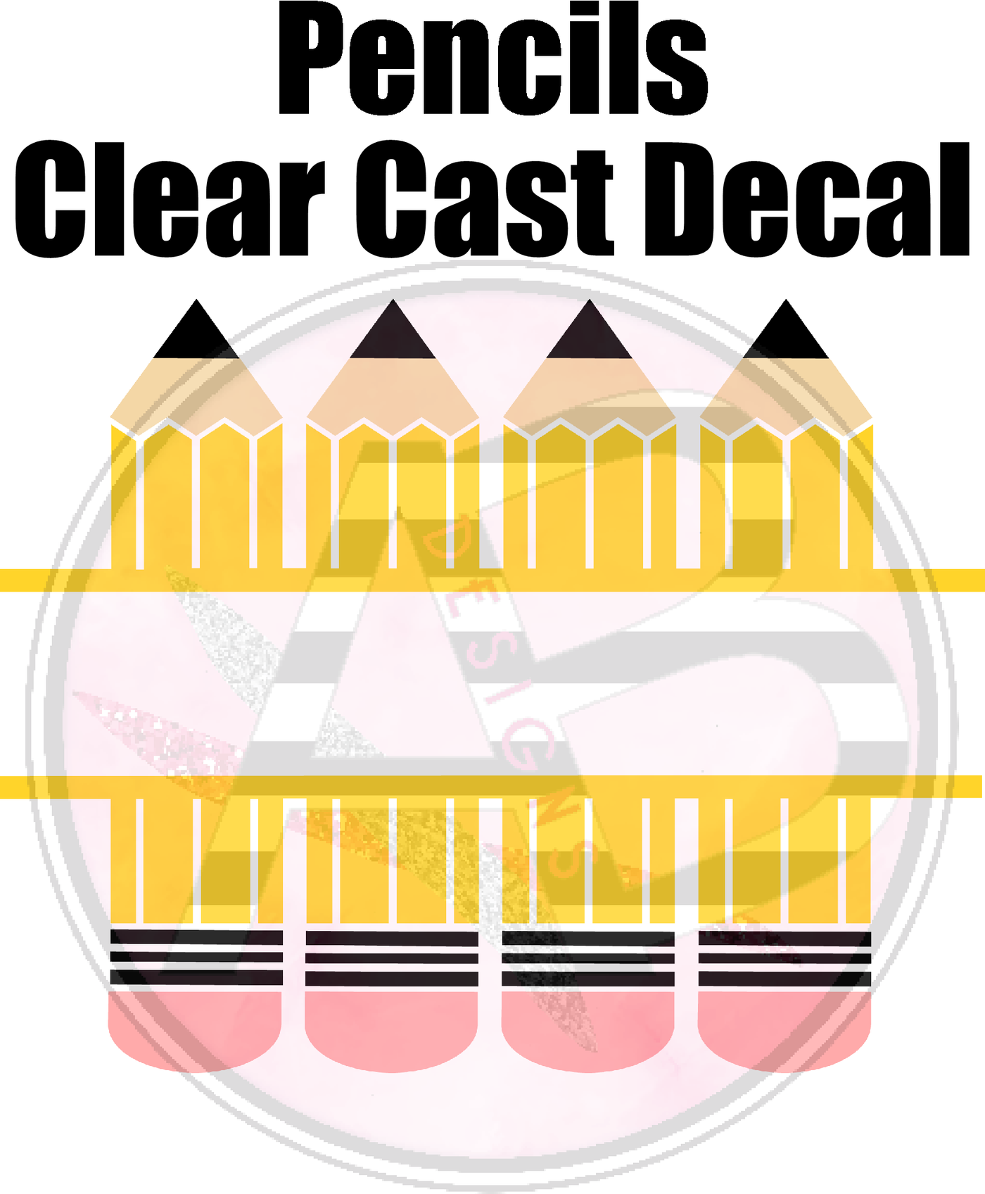 Pencils 1 - Clear Cast Decal