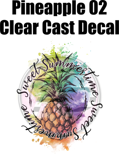 Pineapple 2 - Clear Cast Decal