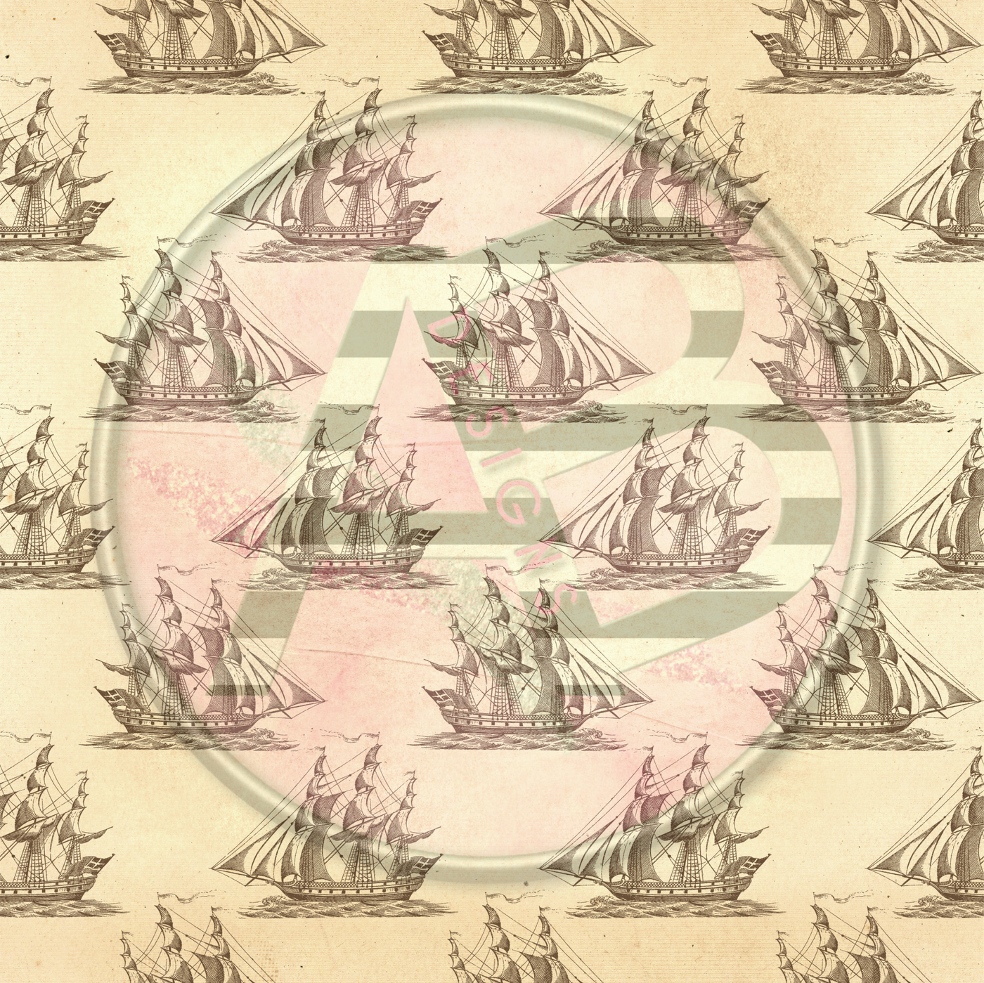 Adhesive Patterned Vinyl - Pirates 13