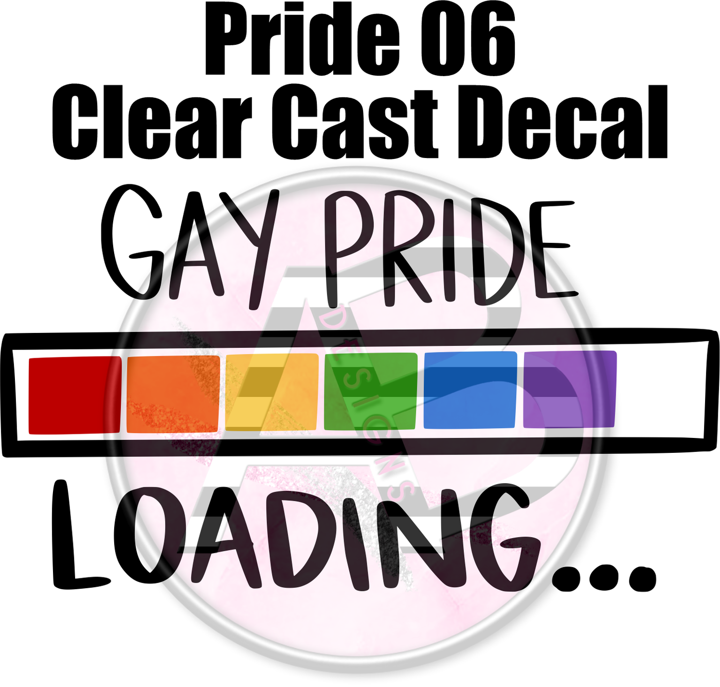 Pride 06- Clear Cast Decal