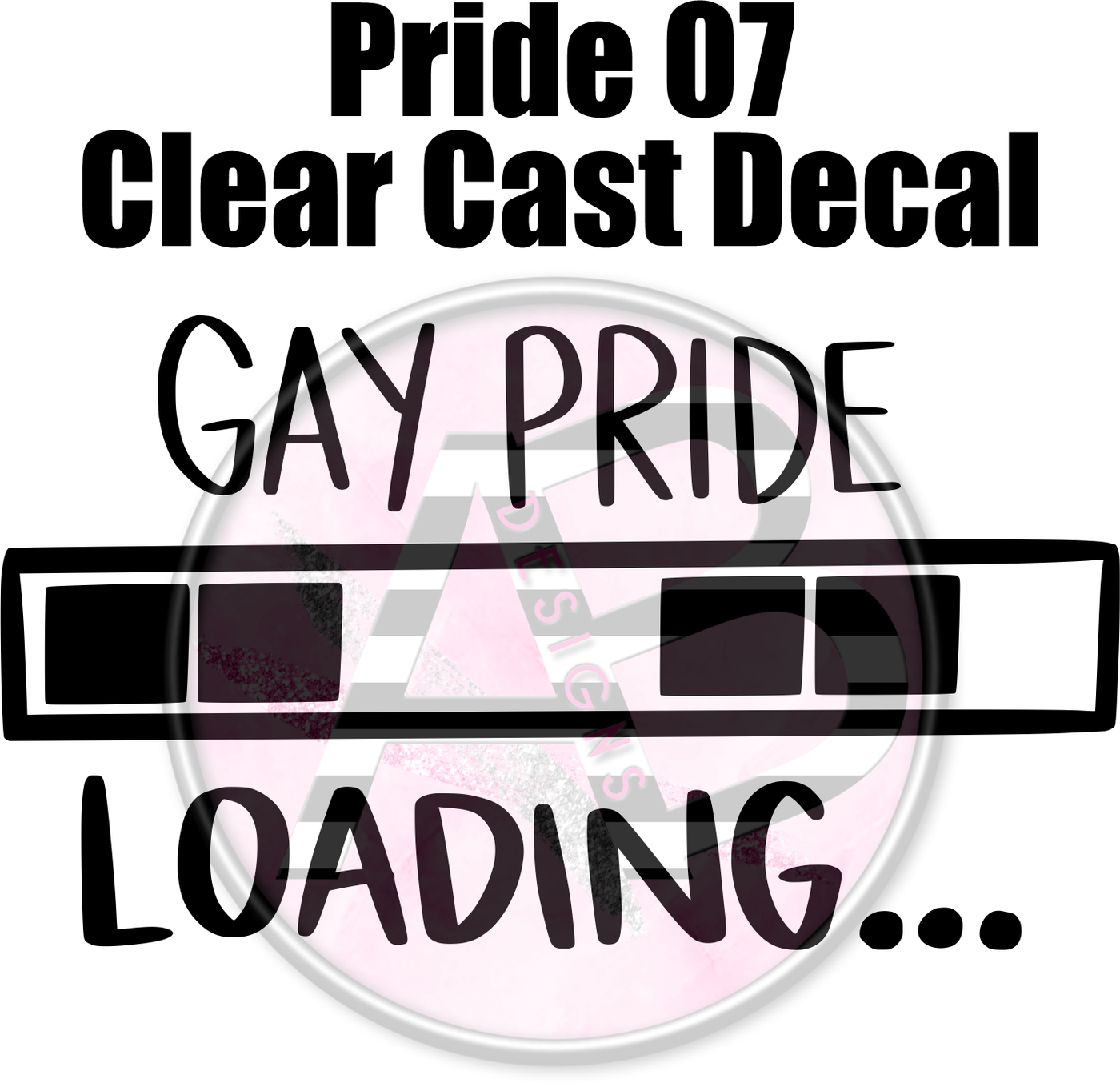Pride 07- Clear Cast Decal
