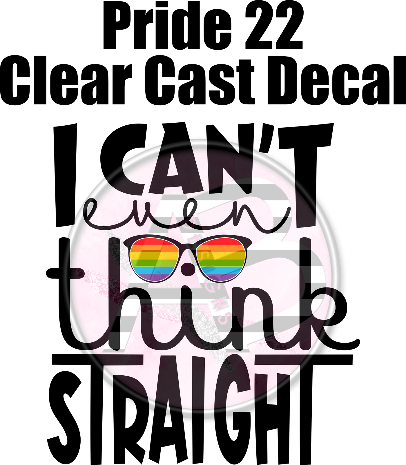 Pride 22 - Clear Cast Decal