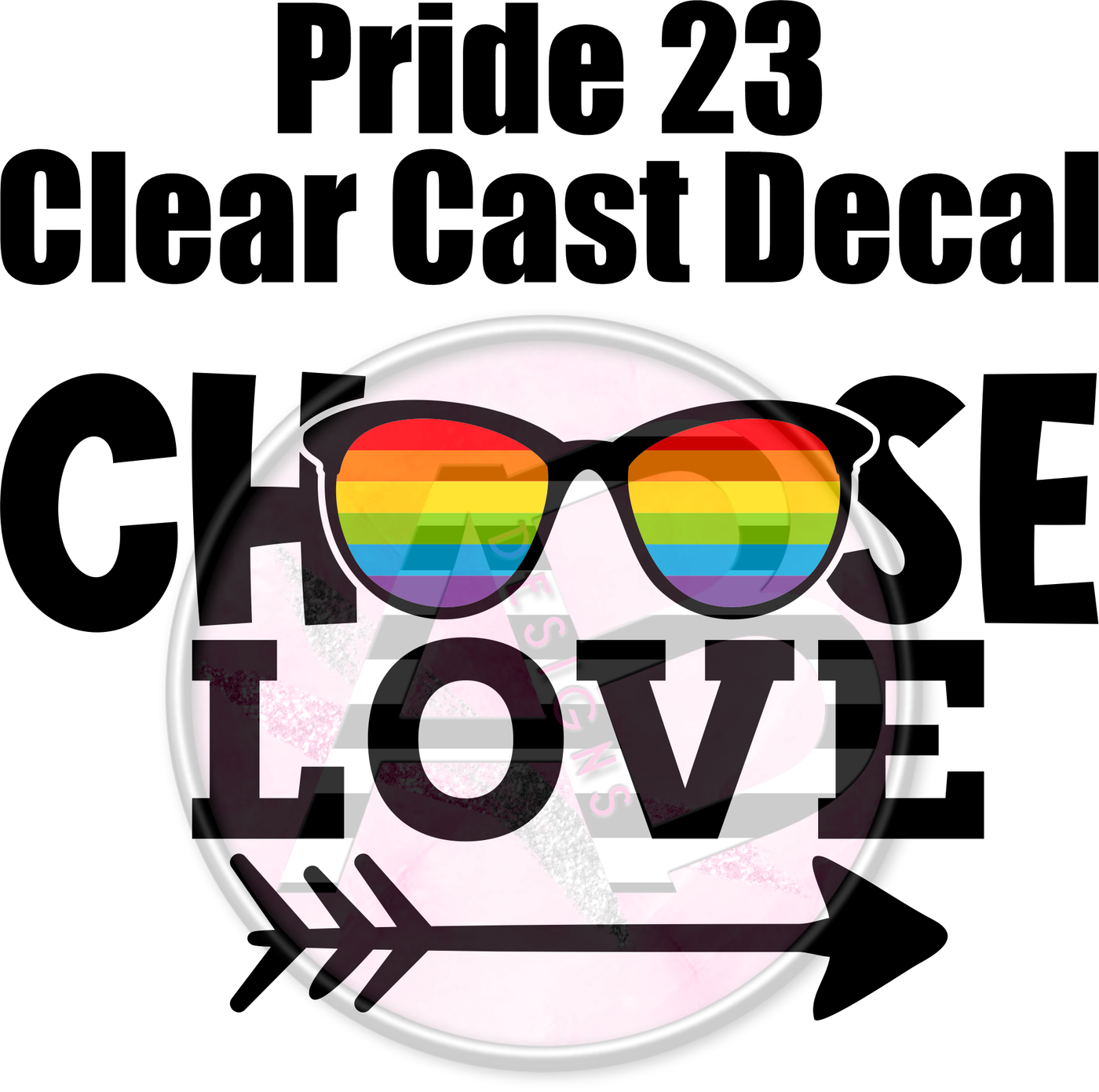 Pride 23 - Clear Cast Decal