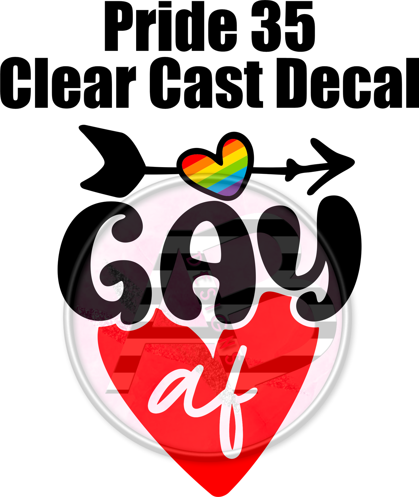 Pride 35 - Clear Cast Decal
