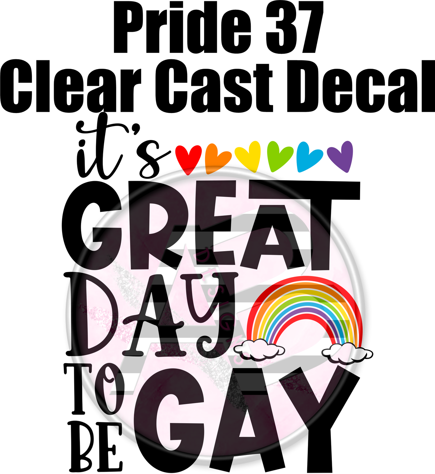 Pride 37 - Clear Cast Decal