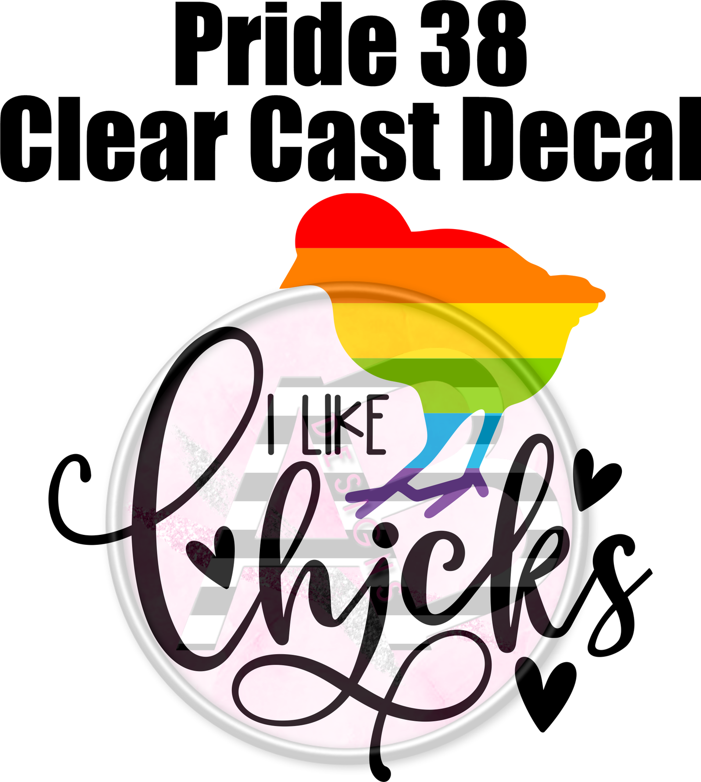 Pride 38 - Clear Cast Decal