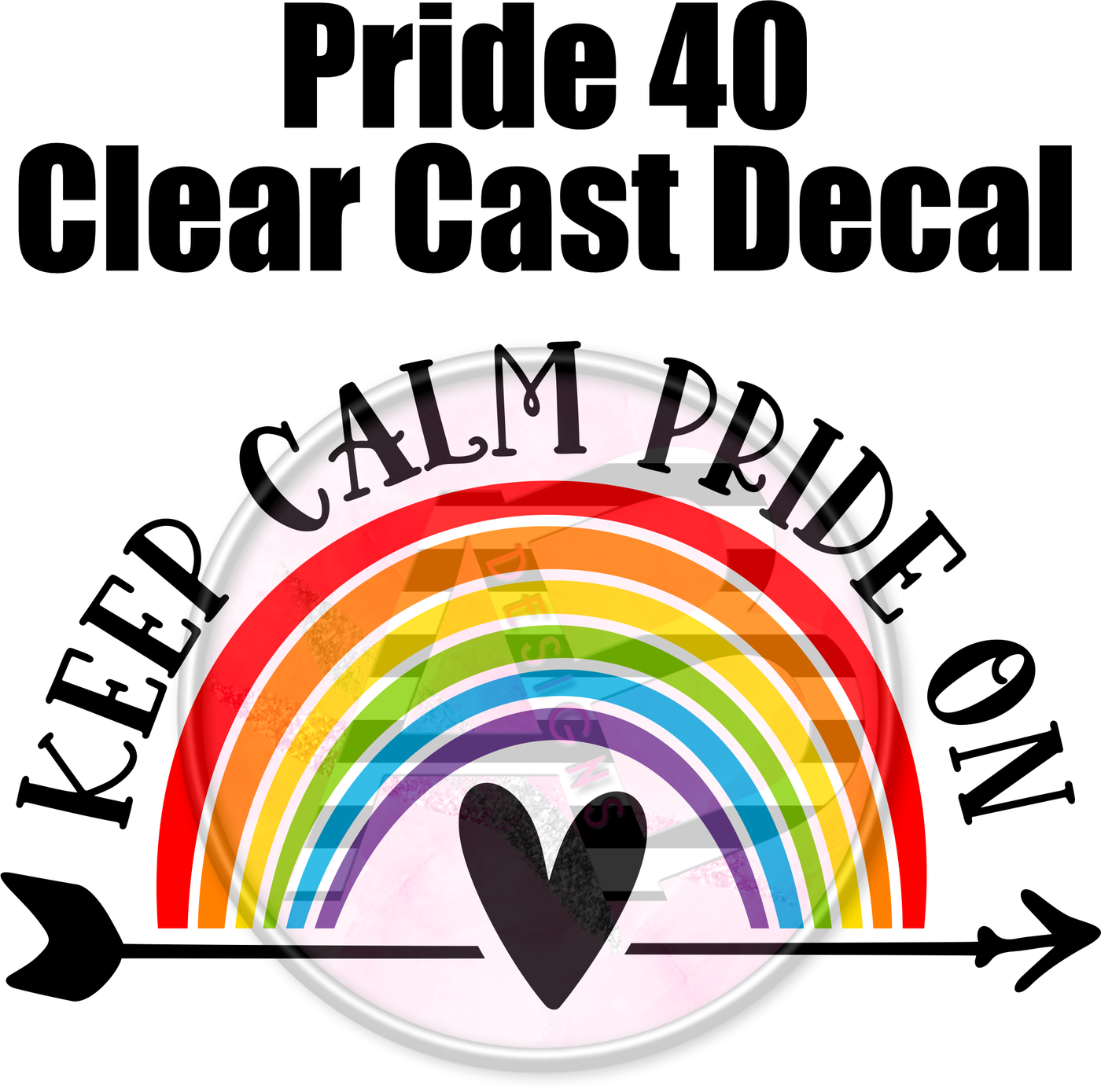 Pride 40 - Clear Cast Decal