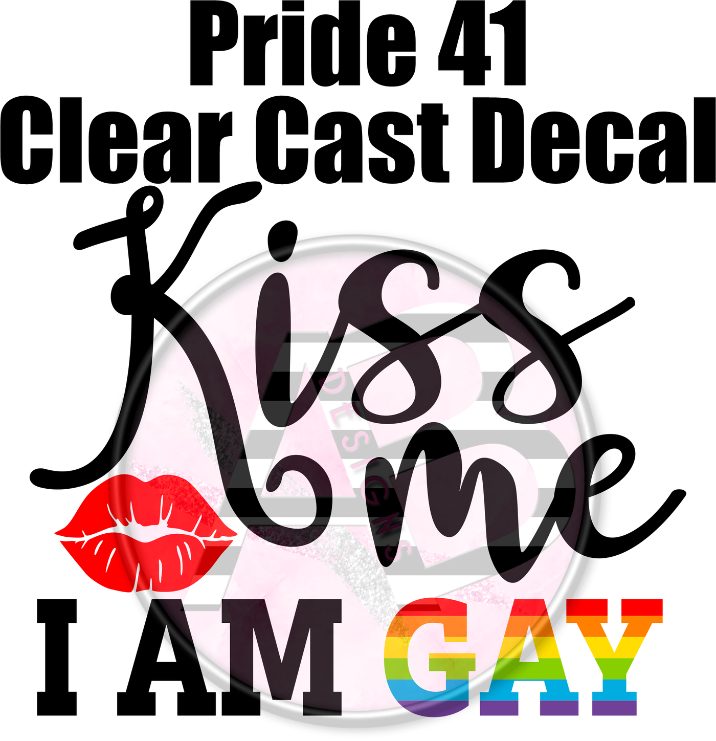 Pride 41 - Clear Cast Decal