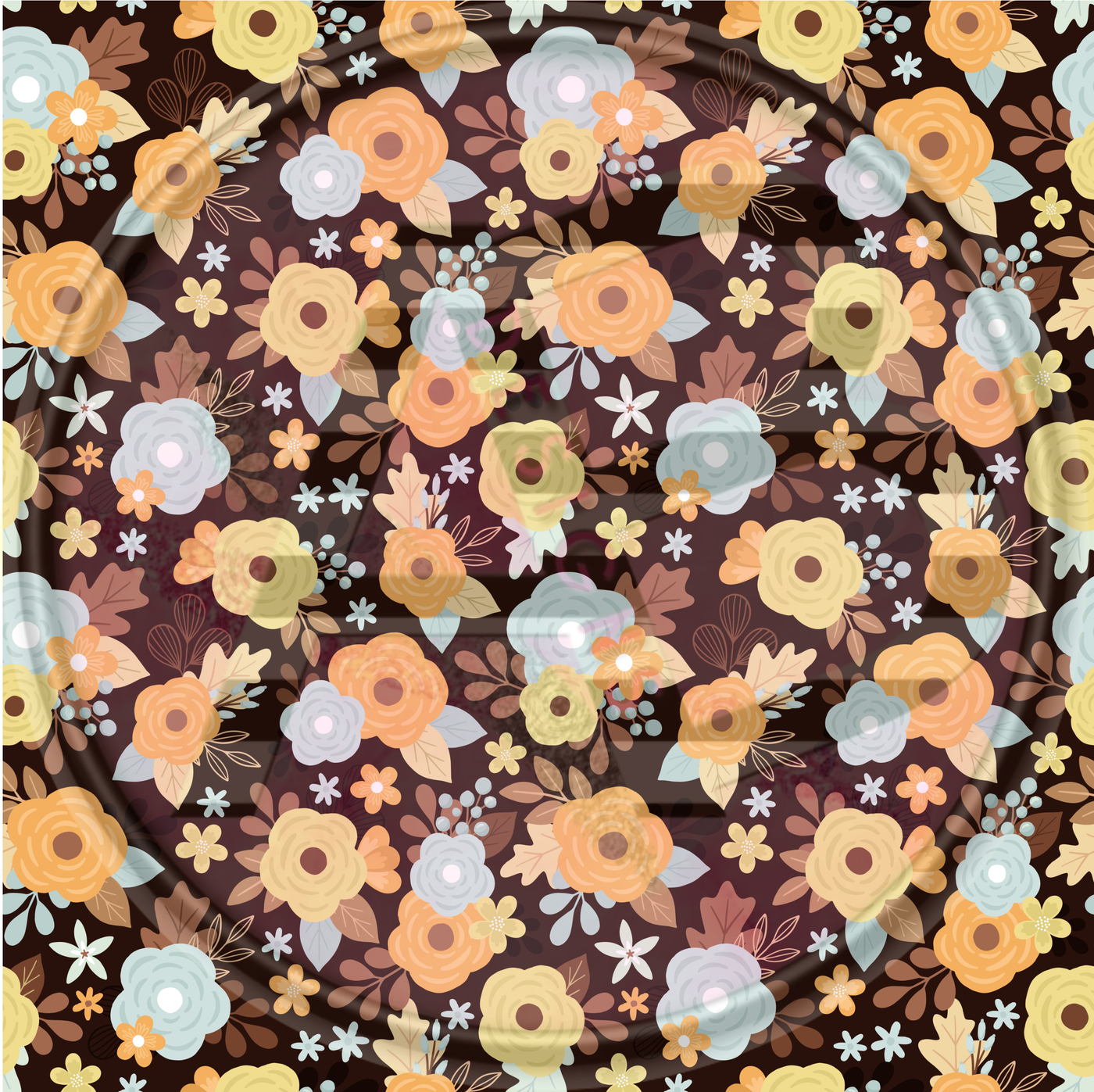 Adhesive Patterned Vinyl - Pumpkin Spice 63