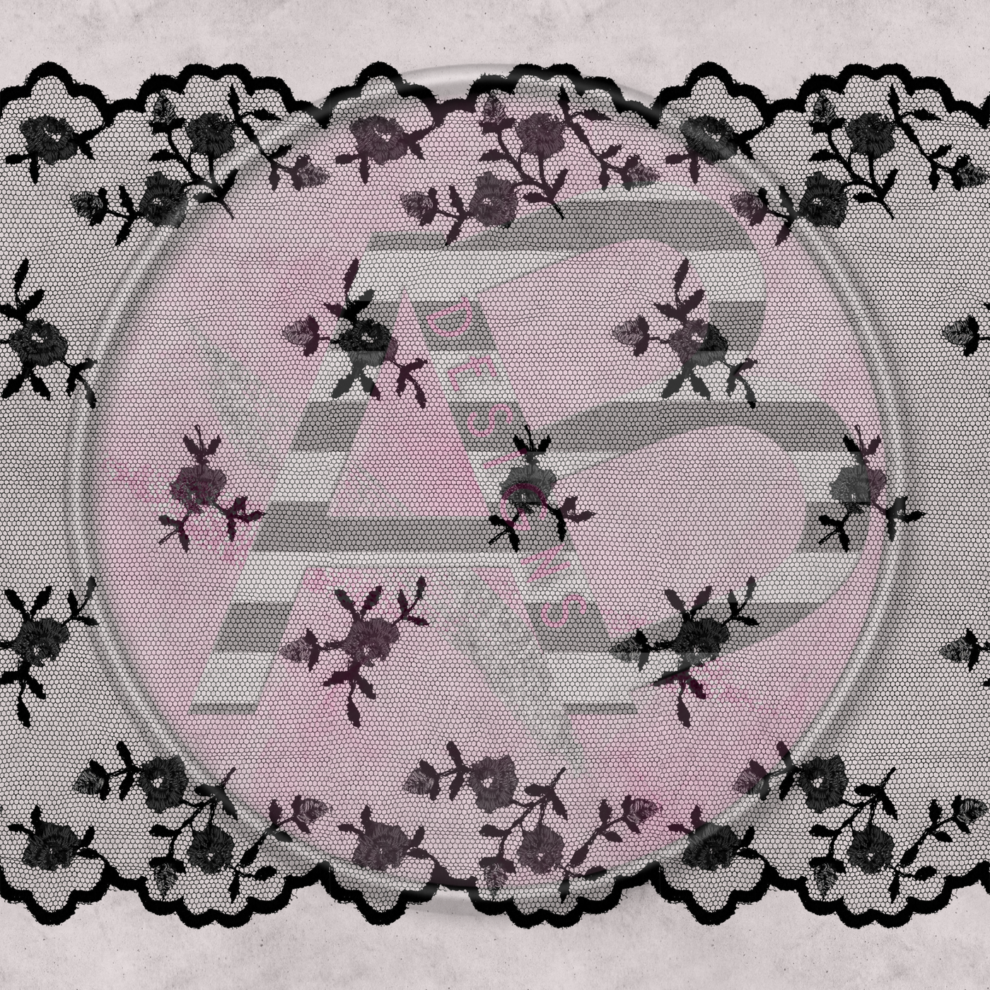 Adhesive Patterned Vinyl - Purple Roses 07