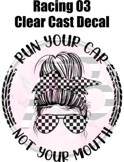 Racing 03 - Clear Cast Decal