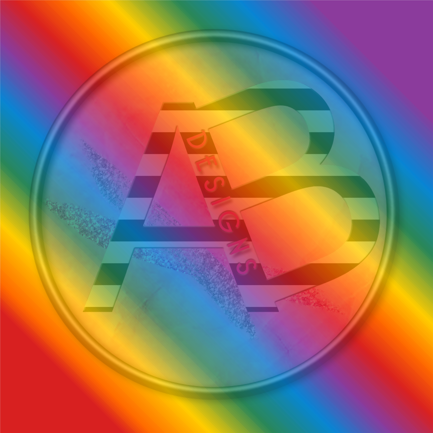Adhesive Patterned Vinyl - Rainbow Gradient 10