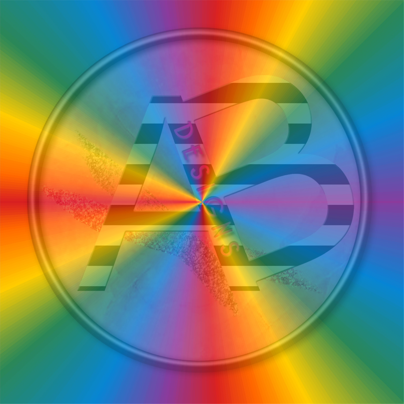 Adhesive Patterned Vinyl - Rainbow Gradient 13