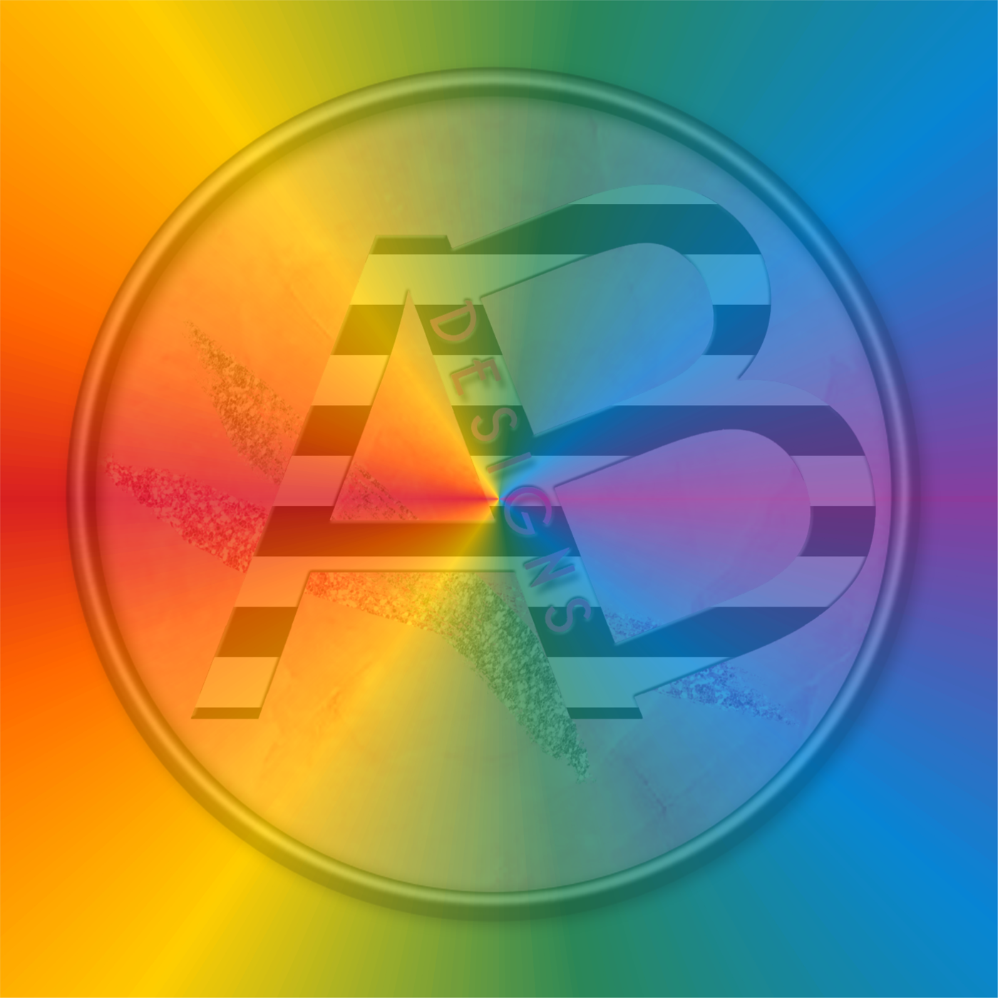 Adhesive Patterned Vinyl - Rainbow Gradient 14