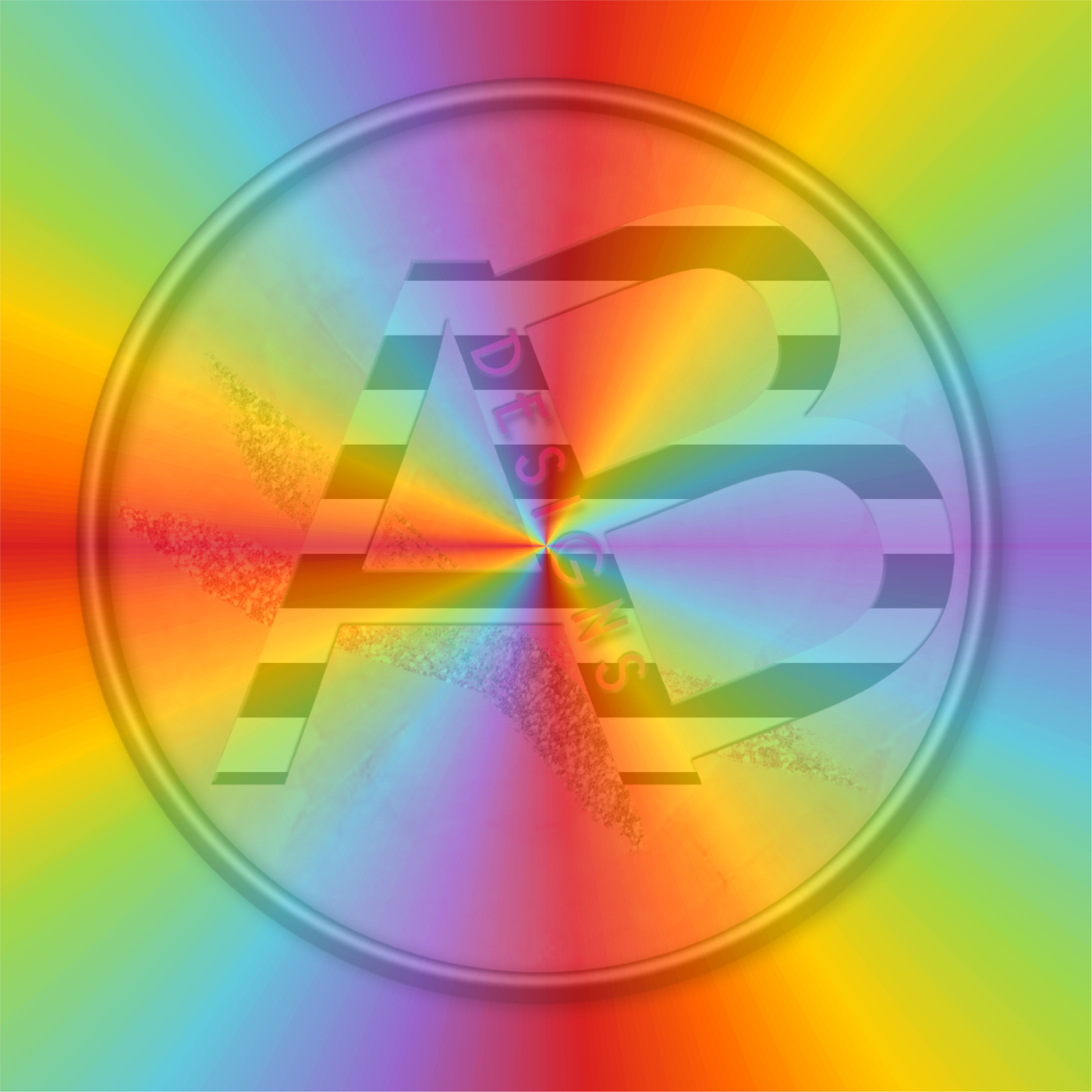 Adhesive Patterned Vinyl - Rainbow Gradient 15