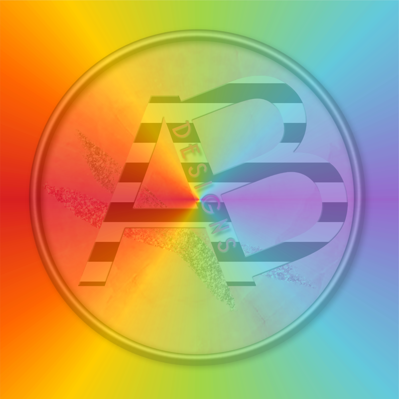 Adhesive Patterned Vinyl - Rainbow Gradient 16