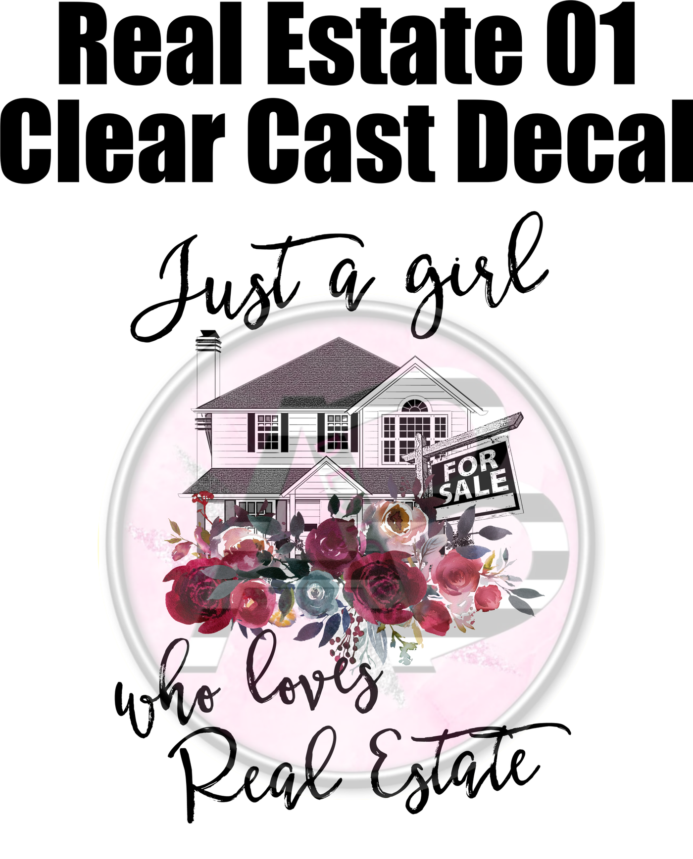 Real Estate 01 - Clear Cast Decal