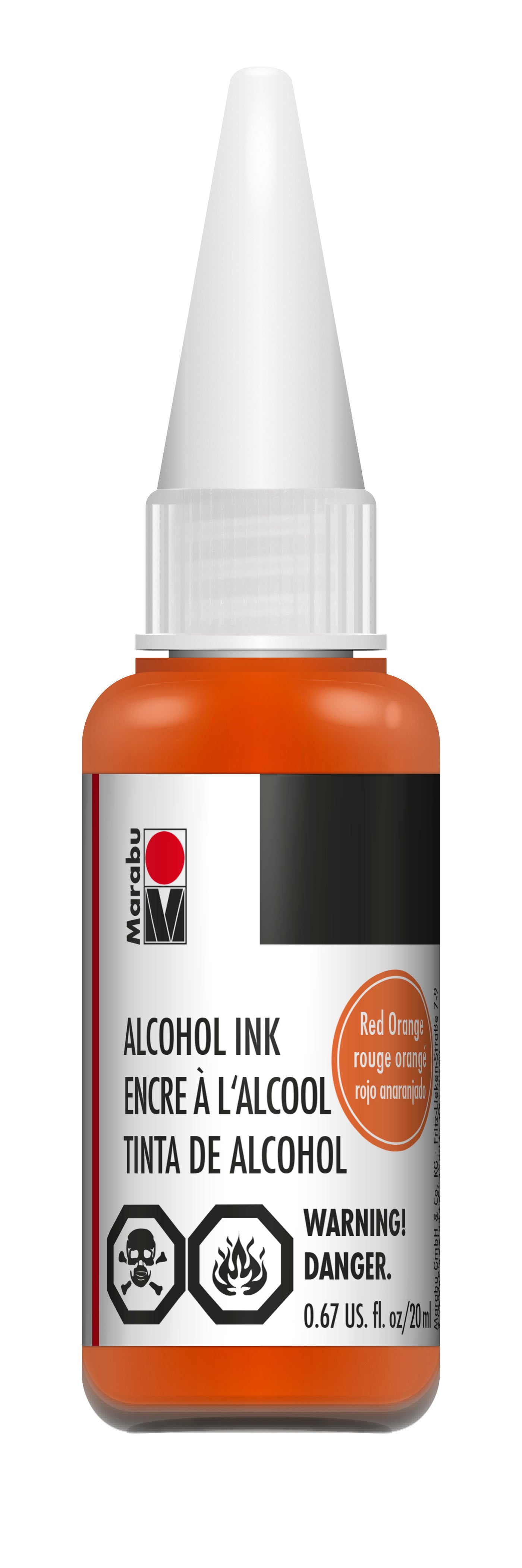 Red Orange Marabu Alcohol Ink 023