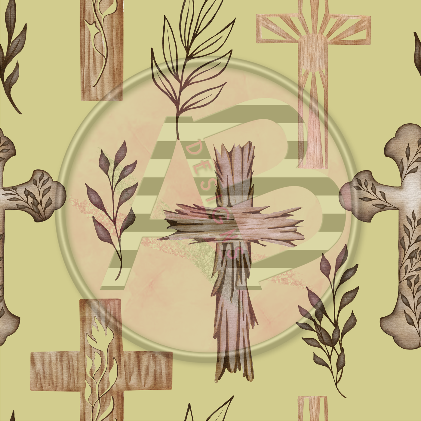 Adhesive Patterned Vinyl - Religious 10