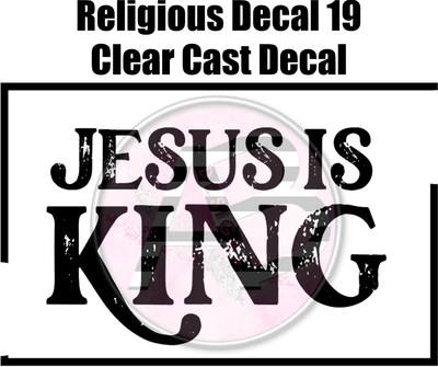 Religious 19 - Clear Cast Decal