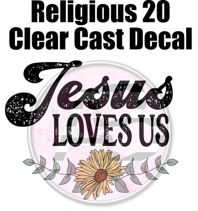 Religious 20 - Clear Cast Decal