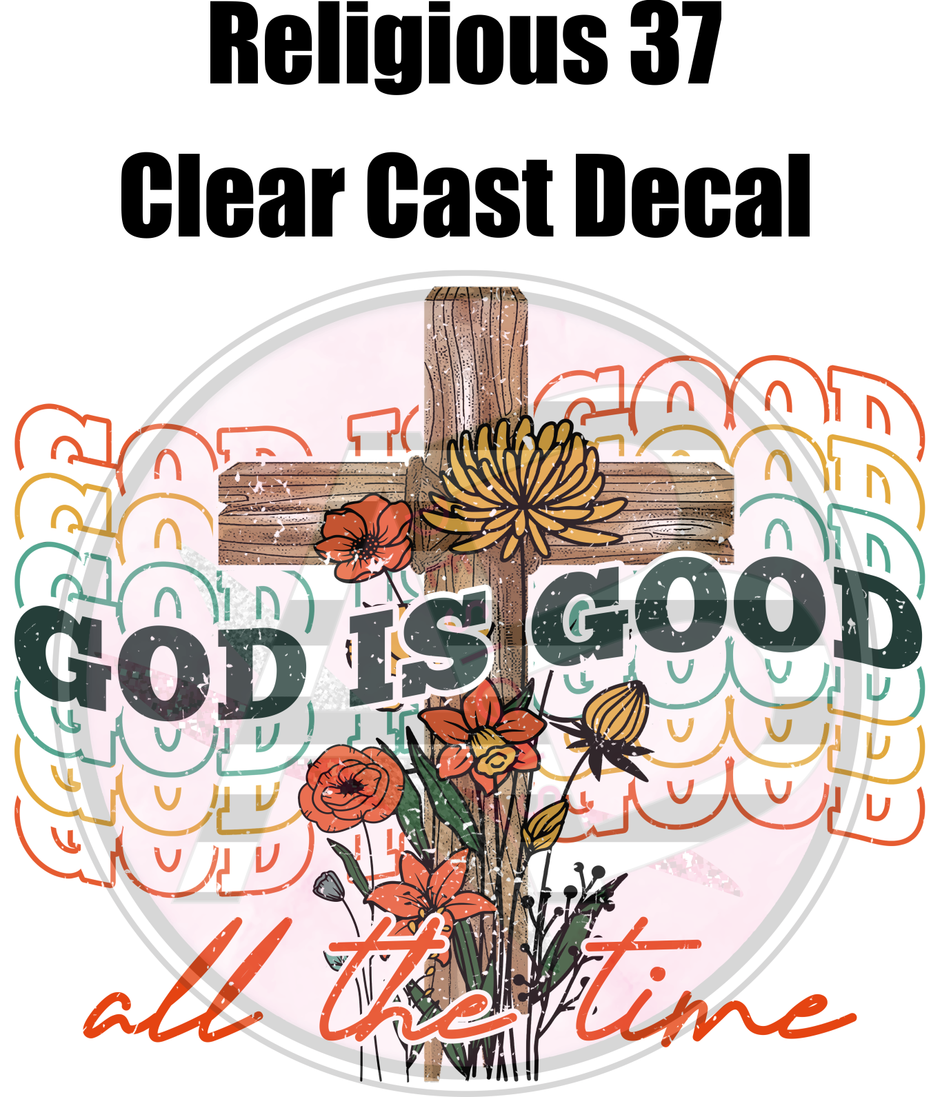 Religious 37 - Clear Cast Decal
