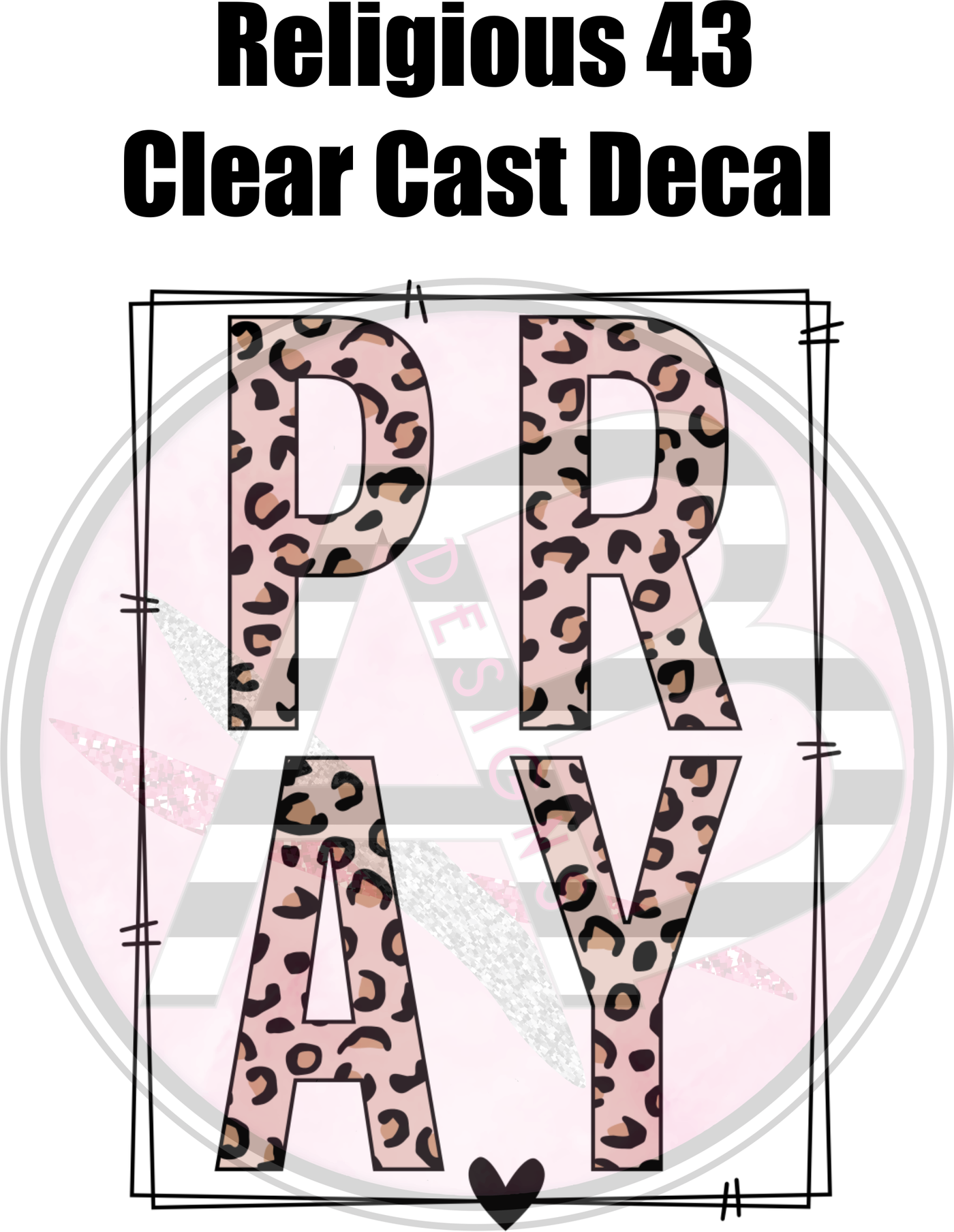 Religious 43 - Clear Cast Decal