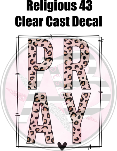 Religious 43 - Clear Cast Decal