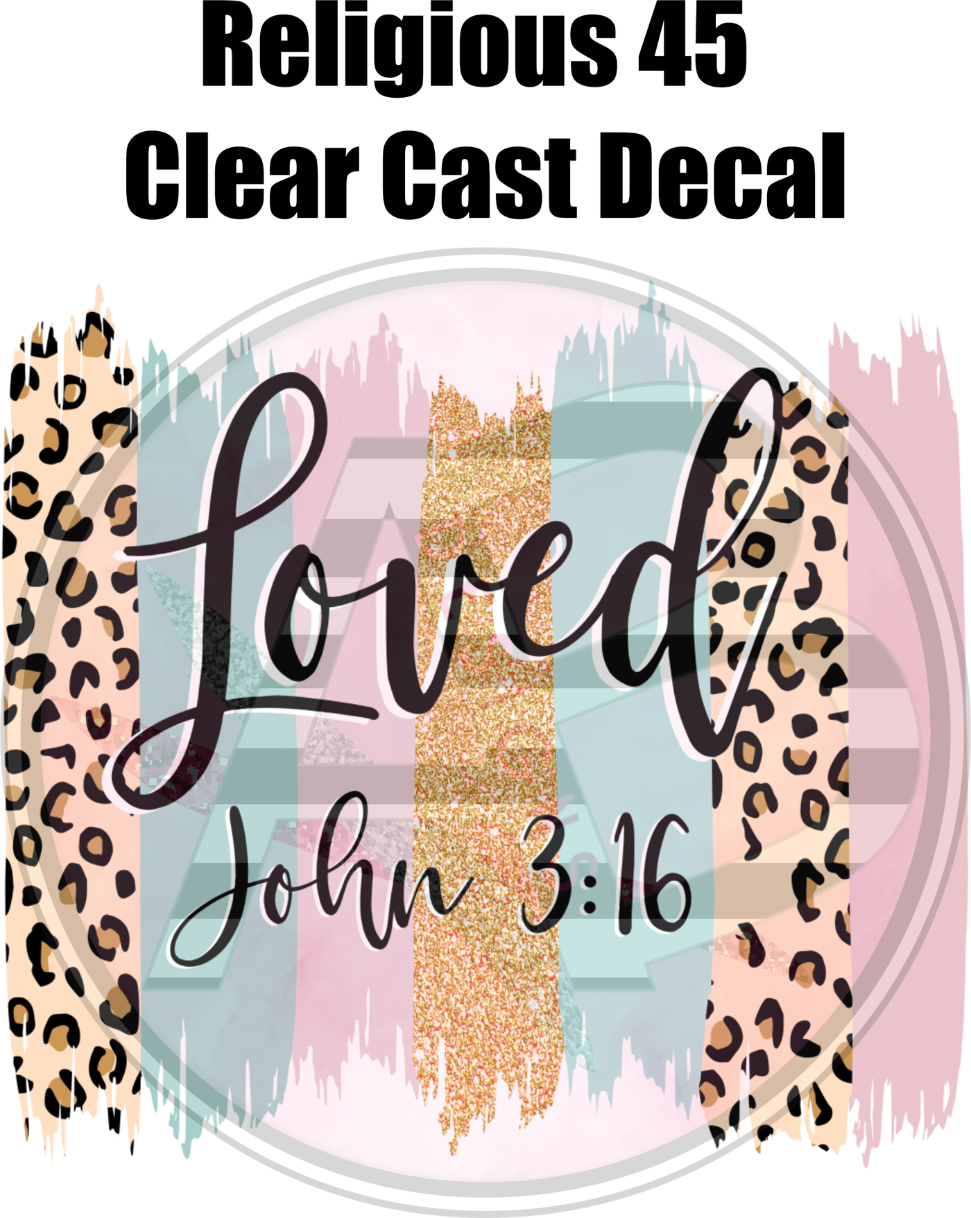 Religious 45 - Clear Cast Decal