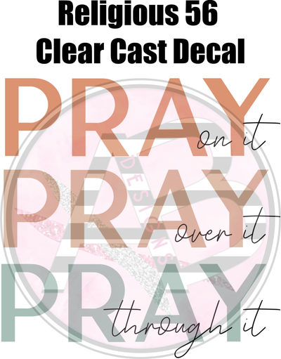 Religious 56 - Clear Cast Decal