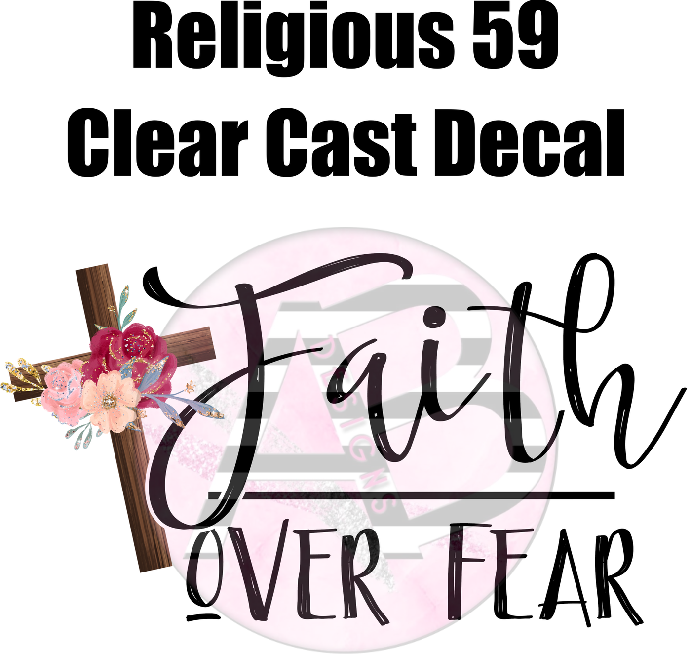 Religious 59 - Clear Cast Decal