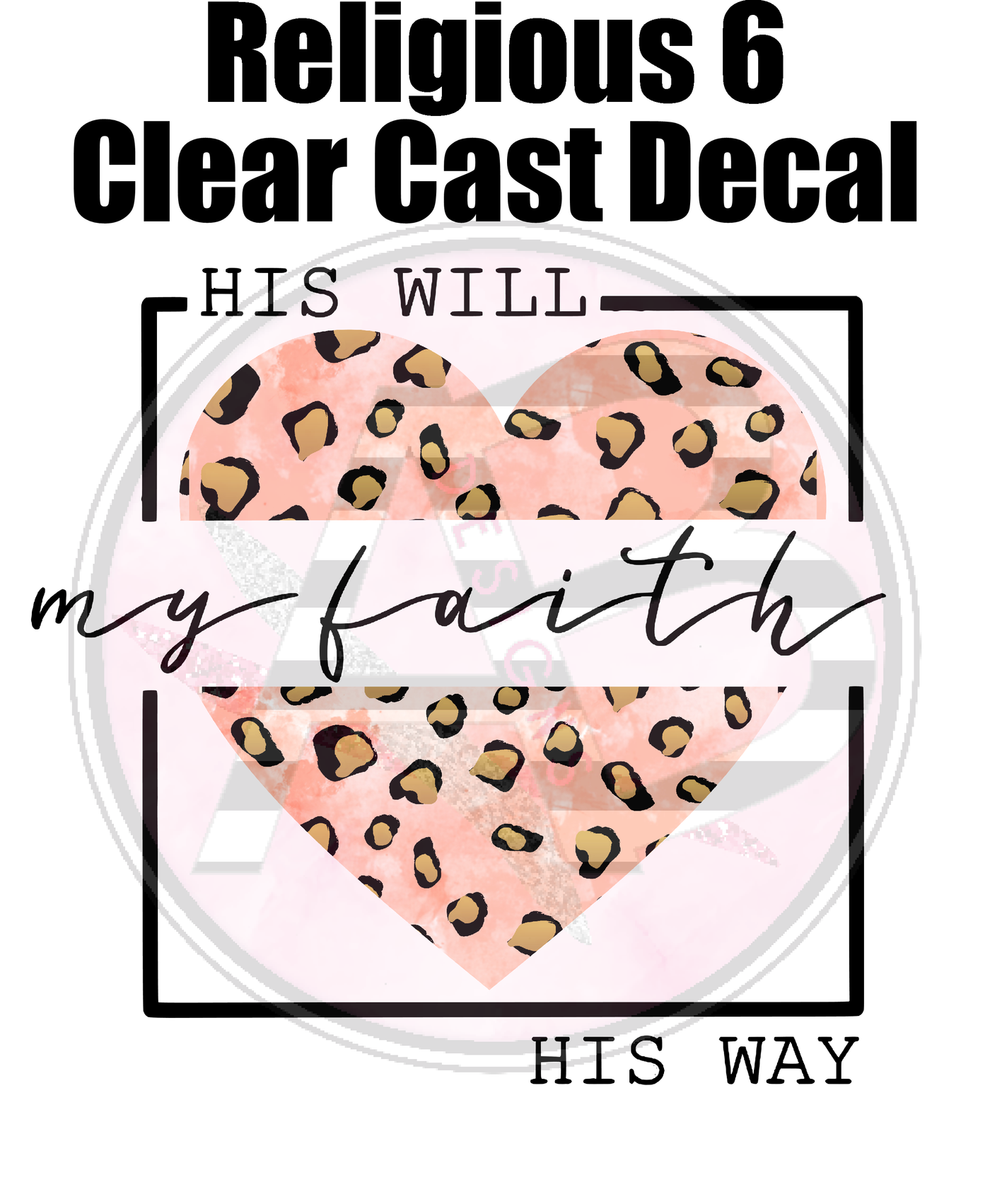 Religious 6 - Clear Cast Decal