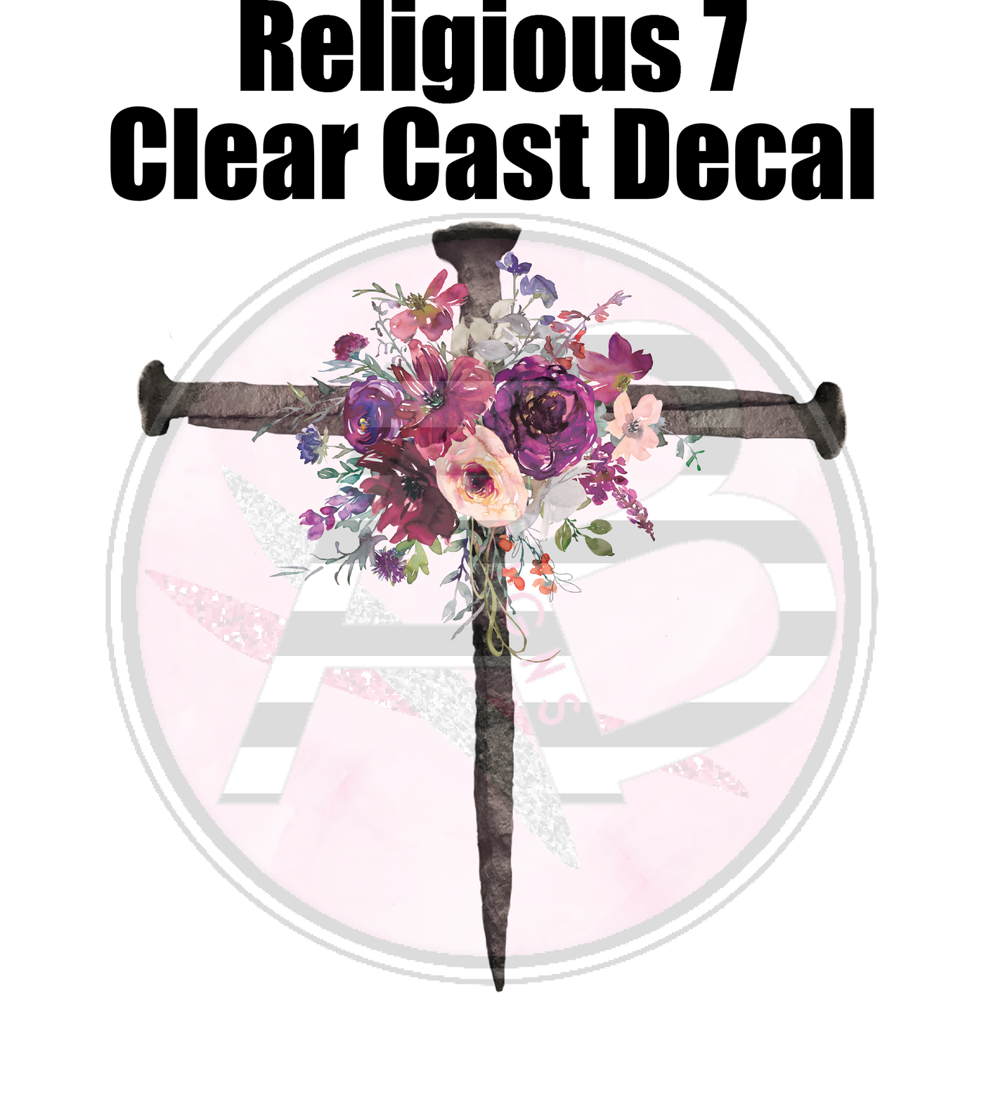 Religious 7 - Clear Cast Decal