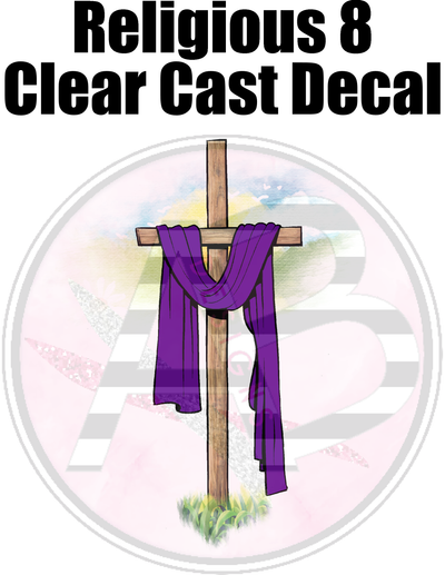 Religious 8 - Clear Cast Decal