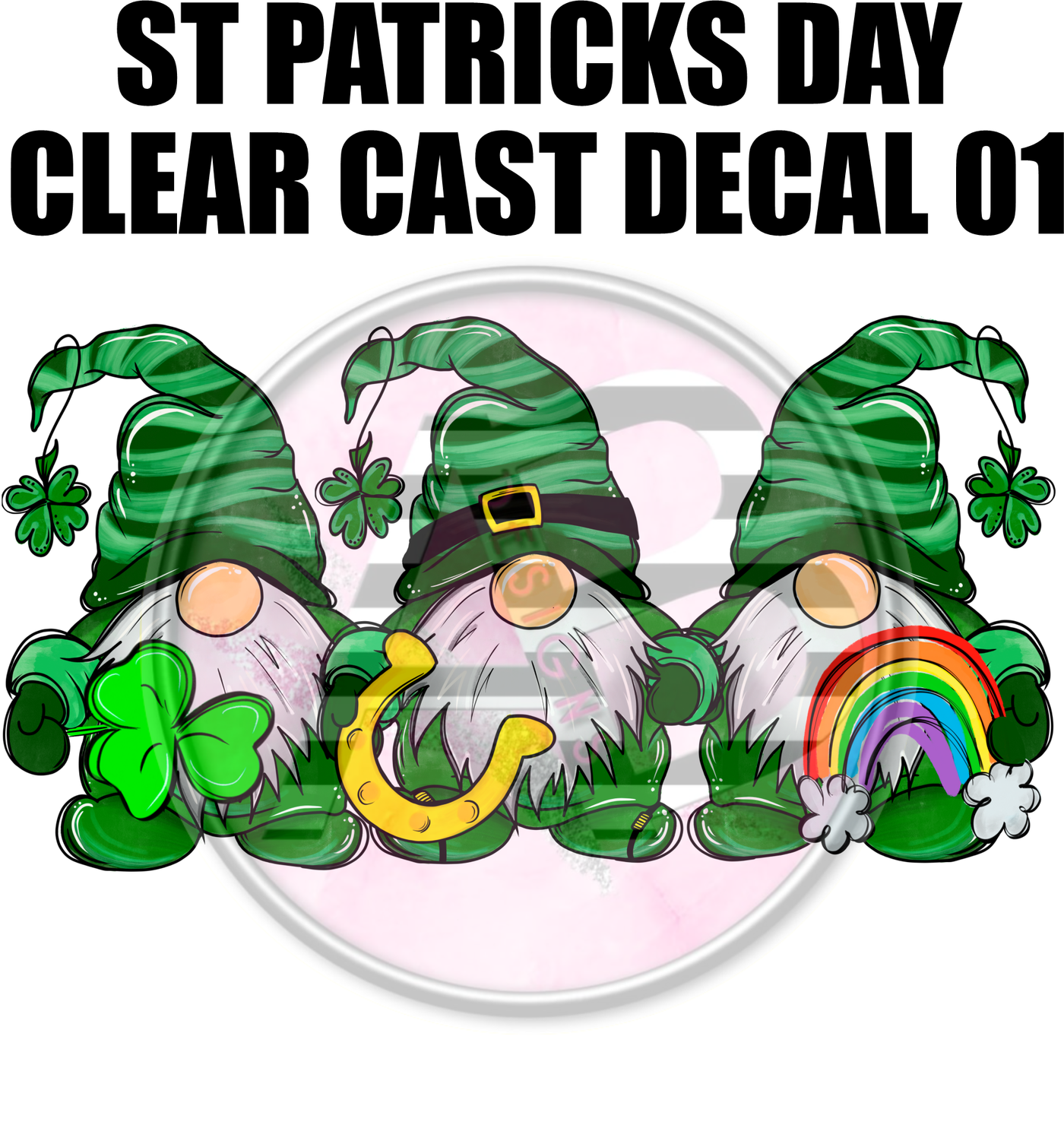 St. Patrick's Day 01 - Clear Cast Decal