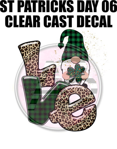 St. Patrick's Day 06 - Clear Cast Decal