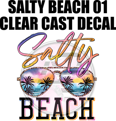Salty Beach 01 - Clear Cast Decal