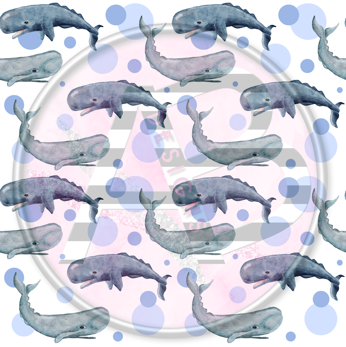 Adhesive Patterned Vinyl - Sea Animals 16