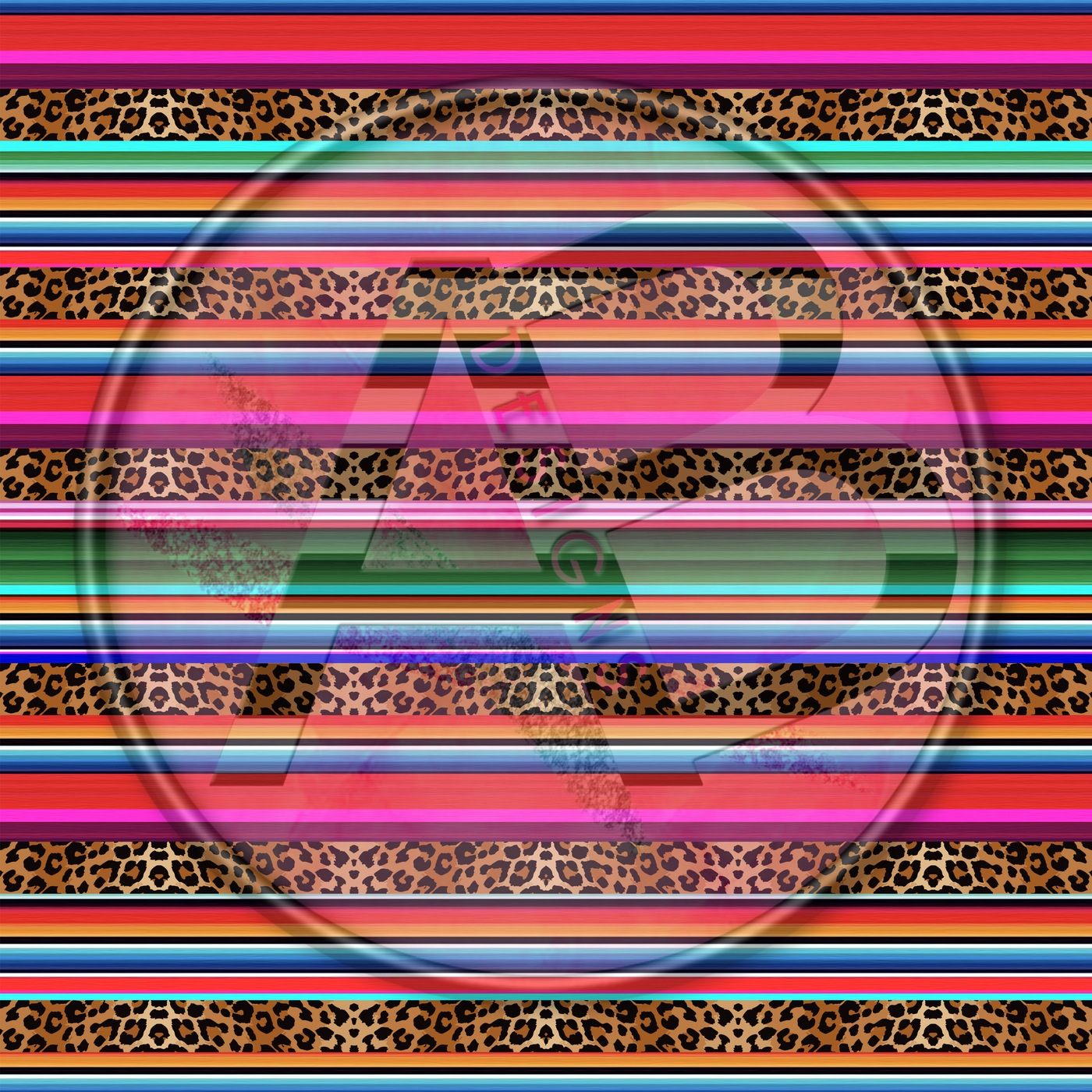 Adhesive Patterned Vinyl - Serape 2